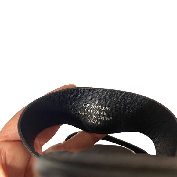 ASOS DESIGN Natty Chunky Platform Heeled Mules Black Size 9 Punk Grunge Sandal - Picture 5 of 6